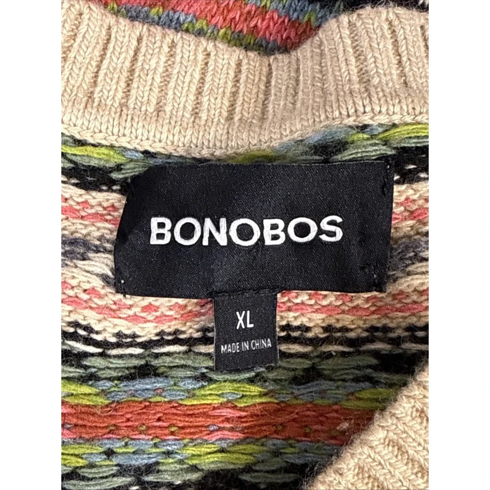 Bonobos Sweater Vest Mens Size Extra Large V-Neck Office Career Merino Wool Blen - Picture 6 of 11